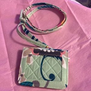 Vera Bradley Wallet Necklace Lanyard